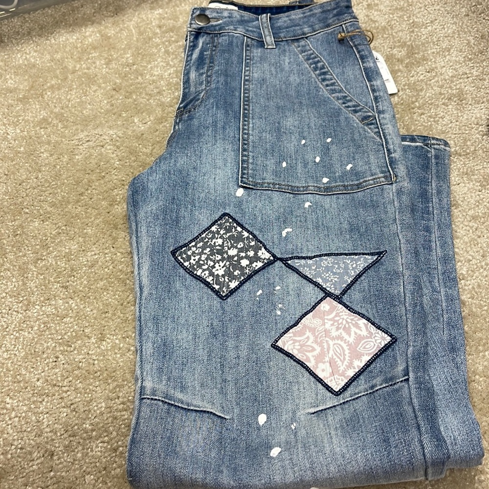 Denim jeans with design. Jeans “Easel” by Los Angeles.